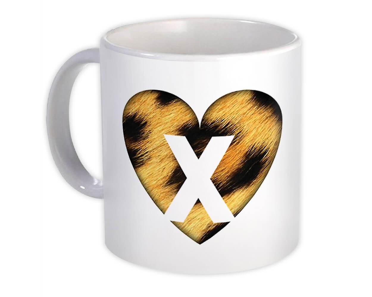 Darčekový hrnček: Monogram Letter X Animals