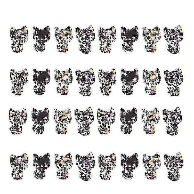 Wood Cat Buttons - Pack of 100
