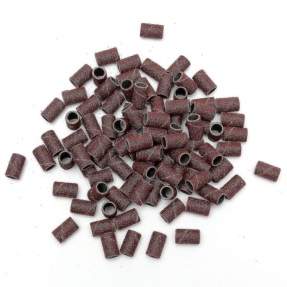 100 Pcs Nail Drill Sanding Band Machine Replacement Bits Pedicure (80 )