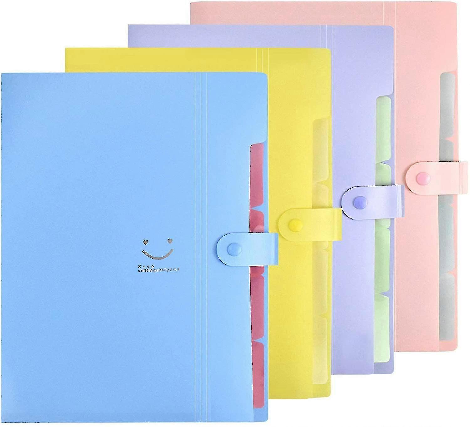Set Of 4 Document Sorter, A4 Document Sorter Accordion Binder, Document Holder