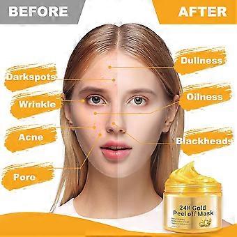 24K Gold Peel-Off Maske – 200 G, Für Strahlende Haut, Gegen Mitesser & Falten