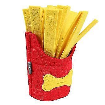 Pet Snuffle Mat French Fries Dog Educational Sound Toy Interactive Encourages Natural Foraging Skills Feeder