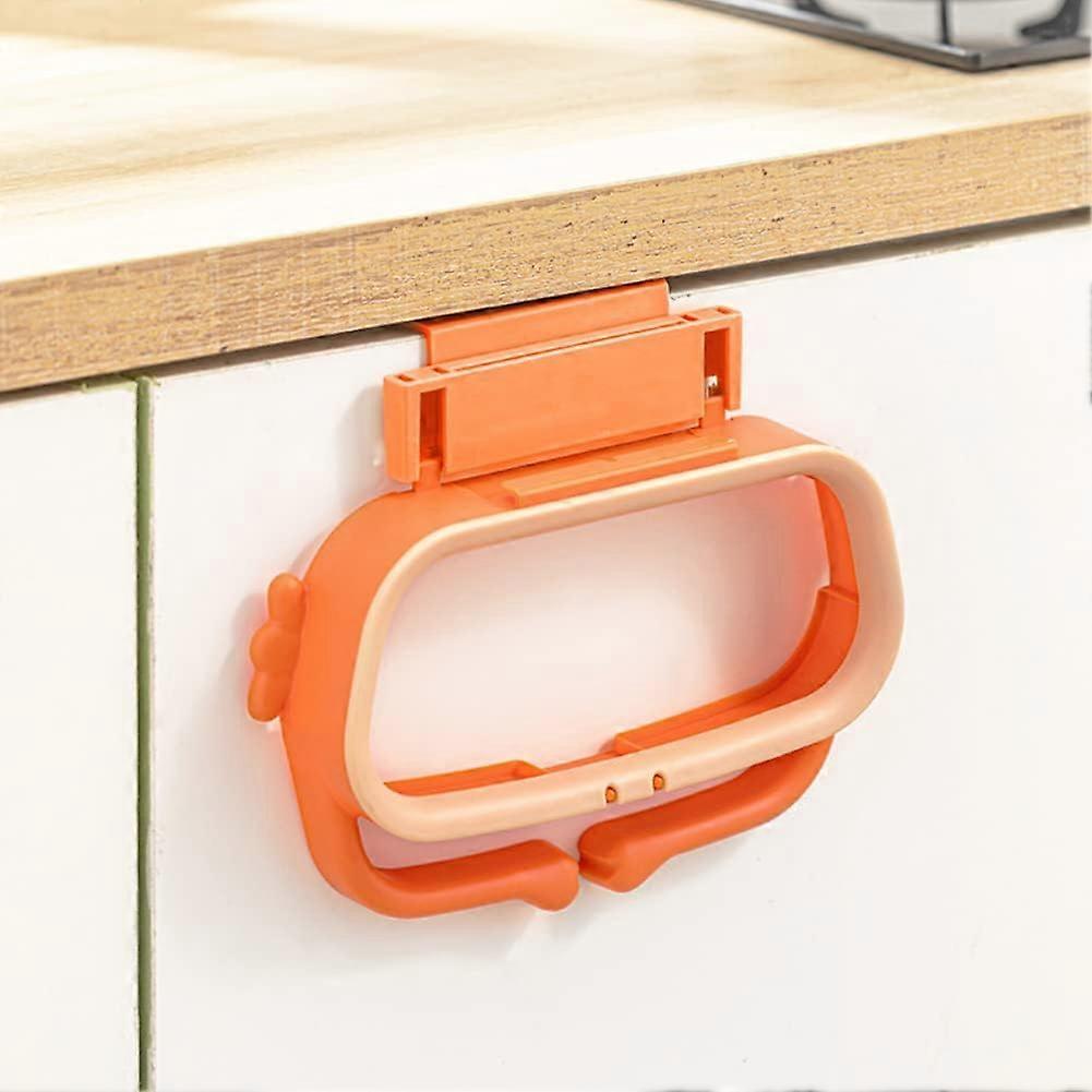 Hanging Trash Bag Holder, Kitchen Hook Bracket Garbage Bag Holder, Plastic Bag Trash Bin Storage Rack