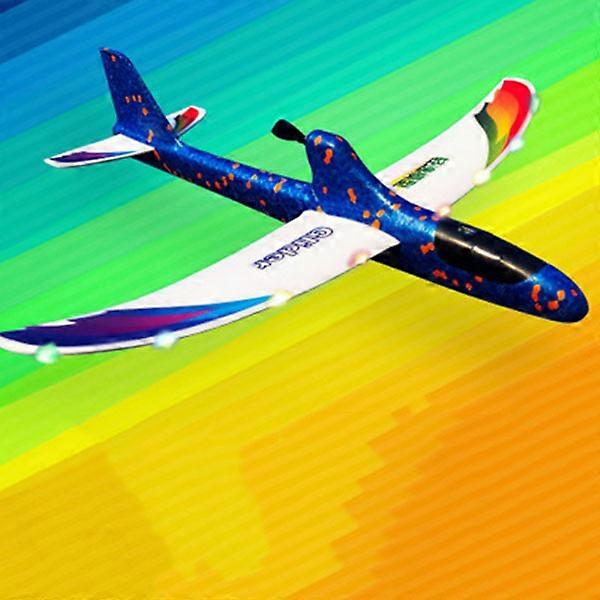 Airplanes Luminous USB Charging Electric Hand Throwing Glider Soft Foam Coloured Lights DIY Model Launch Toy for Children Gift 0
