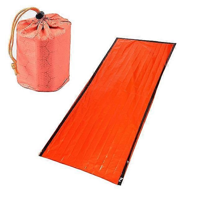 Utendørs Bivy Nødveske Sovepose Camping Overlevelse Termisk Teppe Mylar Vanntett Nødutstyr Kompakt