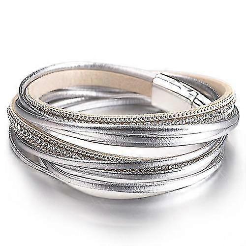 Rhinestones Leather Bracelets