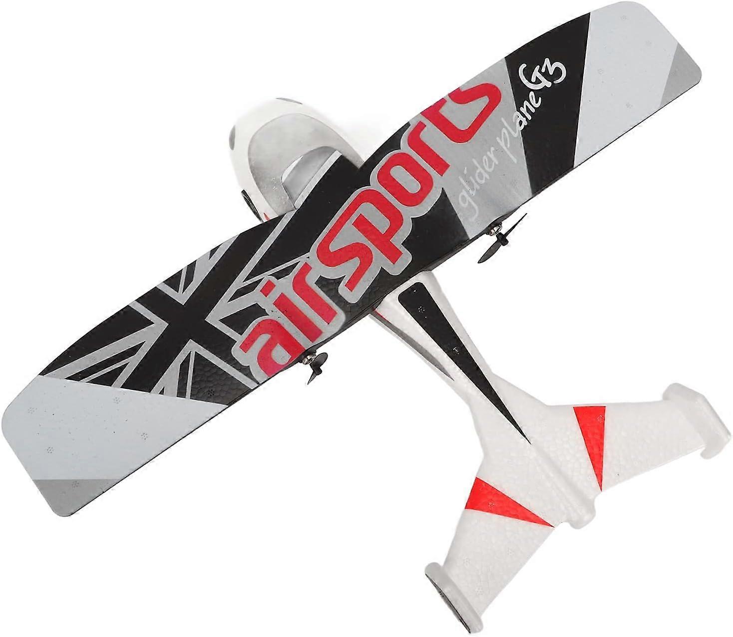 Remote Control Airplane, 2.4GHz RC Airplane Plastic Automatic Flight Stabilization System for Kids (Triple Battery)