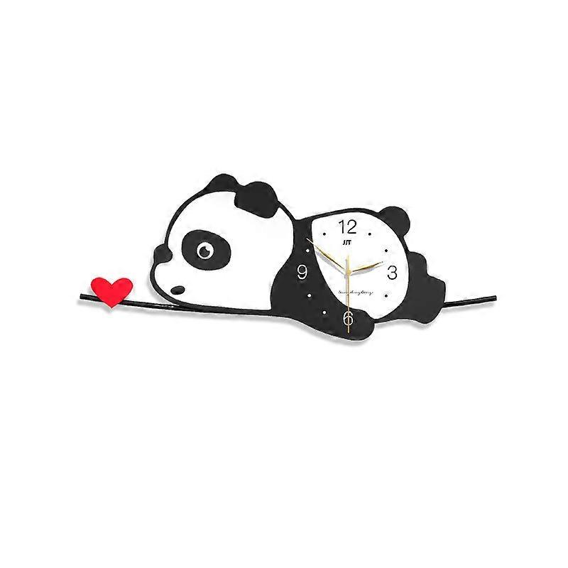 Panda Wall Clock Home Decoration Clock 80x32cm