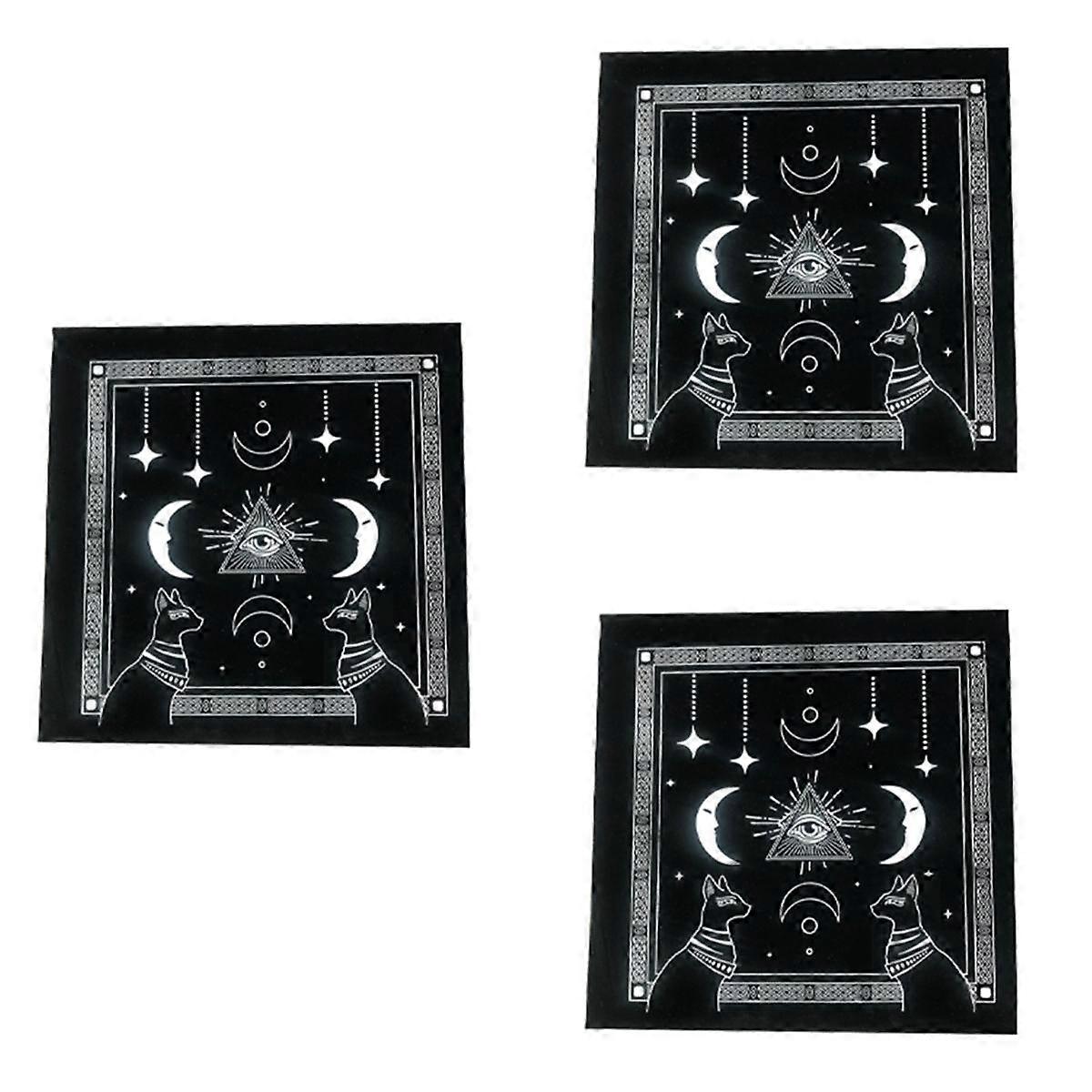 Type C Tarot Tablecloth Velvet Mat Five-Pointed Star Tablecloth Beautiful Pattern Tablecloth