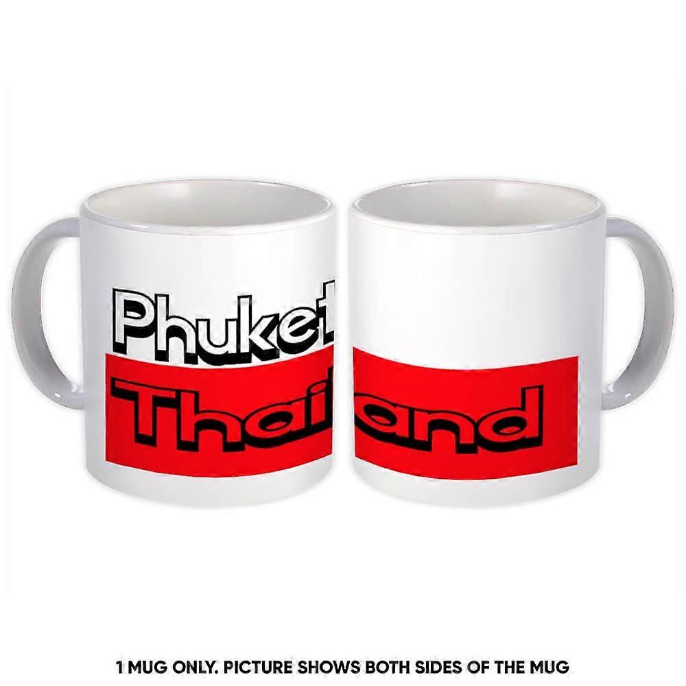 Taza de regalo: Phuket Tailandia Rectángulo