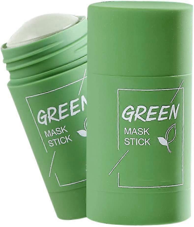 Green Tea Mask Deep Cleansing Oil Control Anti Acne Moisturizing Solid Mask
