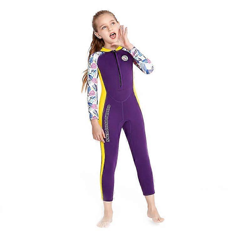 Combinaison de plongée fille maillot de bain une pièce à manches longues
