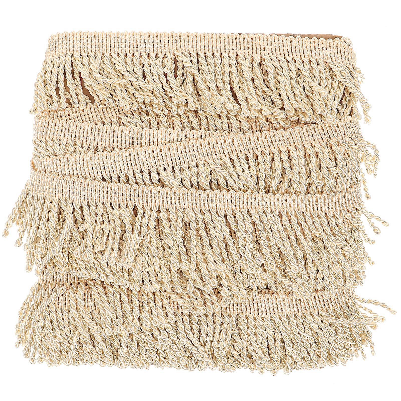 1 Roll Fringed Trim Tassel Trim Elegant DIY Sewing Material for Curtain Making