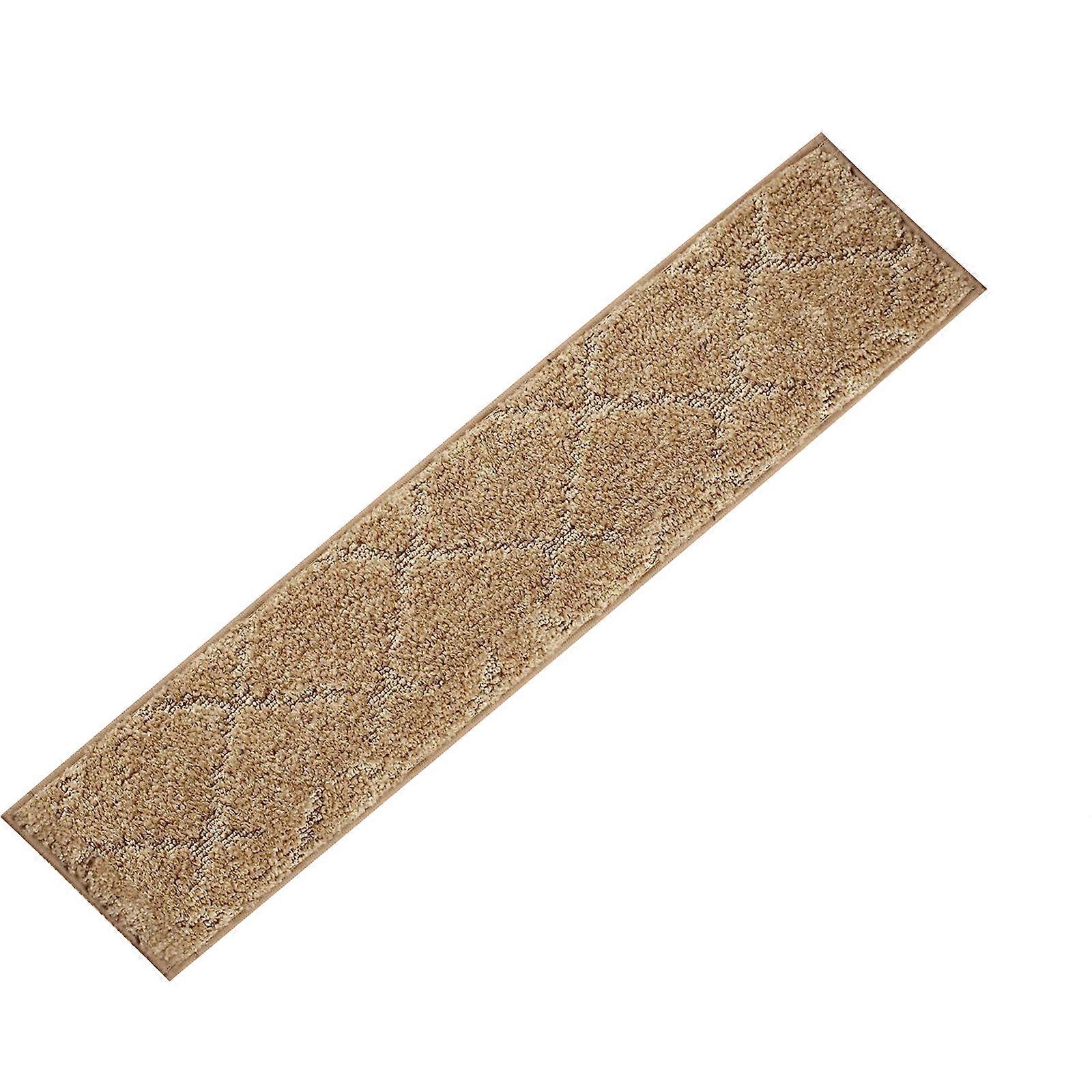 100% New Edging Stair Treads Non-Slip Carpet Mat 28inX9in Indoor Stair Runners for Wooden Steps, Edging Stair Rugs for Kids and Dogs, 100% Polyester T