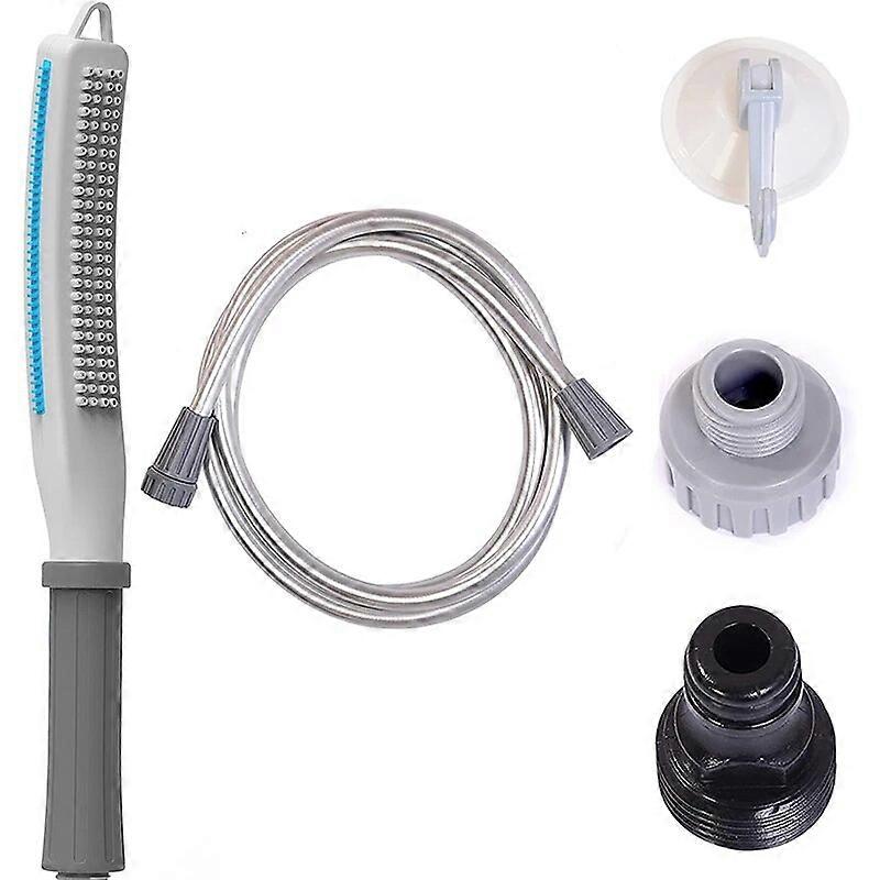 ペットシャワースプレーアタッチメント犬用シャワーヘッドアクセサリー犬用シャワーブラシ自宅ですばやく簡単に犬の掃除が可能