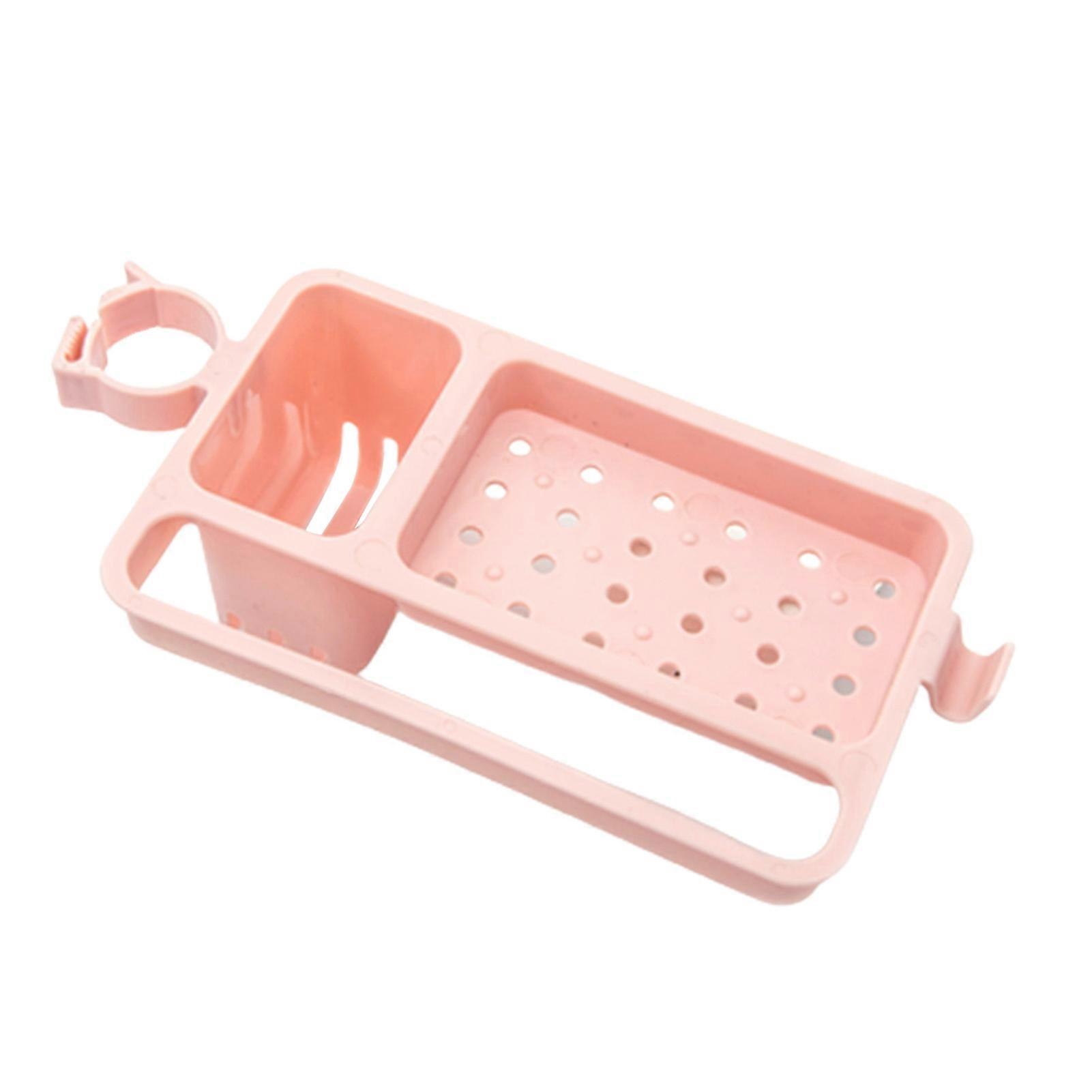 Sink Shelf Ventilation Easy Install PP Sink Caddy Sponge Holder for Kitchen
