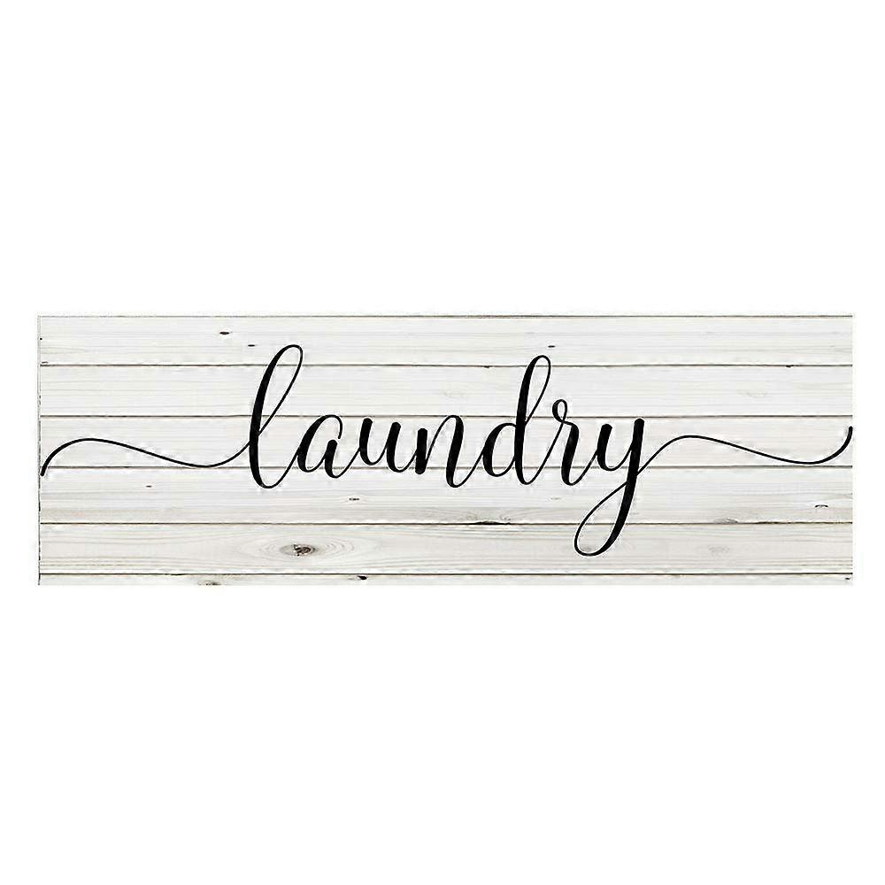 Black and White Laundry Wood Sign