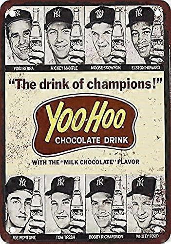 1964 Baseball Stars for Yoo-Hoo Vintage Look Αναπαραγωγή μεταλλικού κασσίτερου 8X12 ίντσες