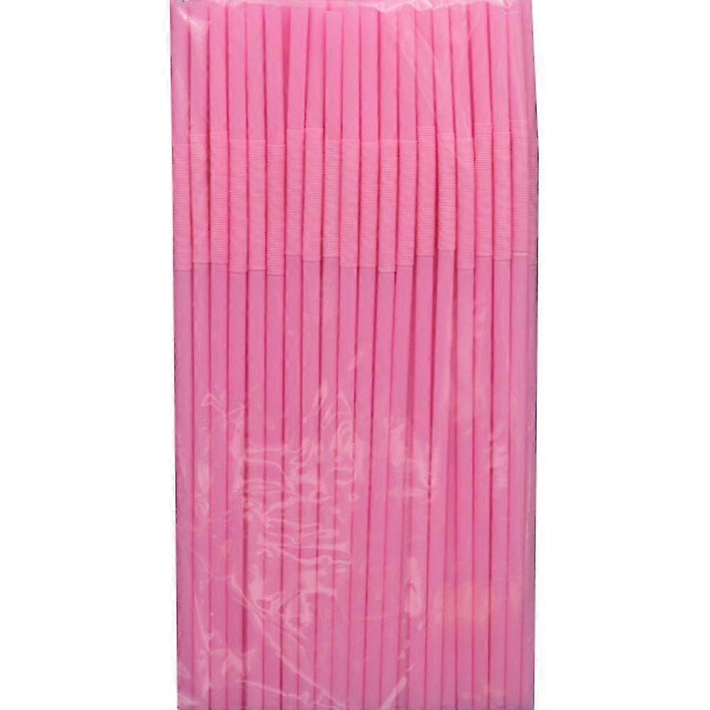 200pcs Extended Straws Plastic,bpa-free Drinking Straw,pink