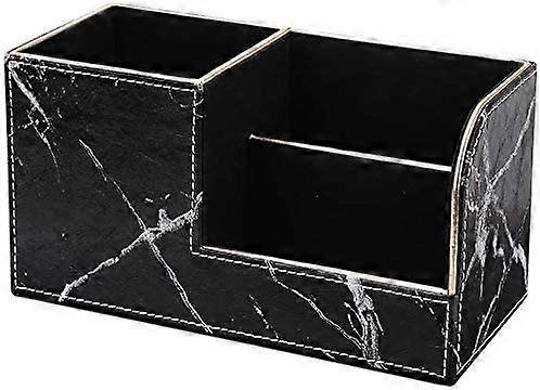 Pencil holder (Gold Border & Black Marble)