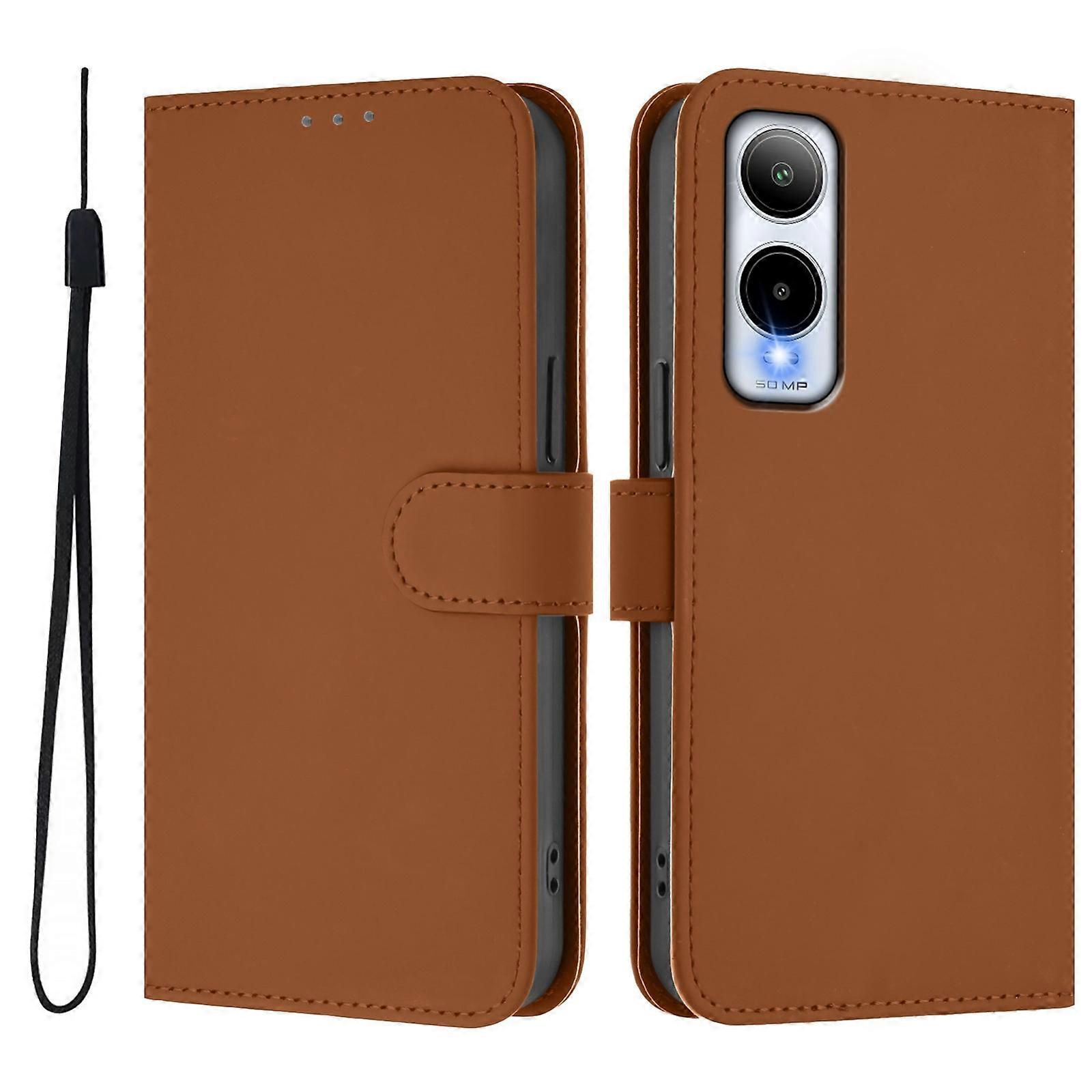 Solid Color PU Case For Cricket Icon 6