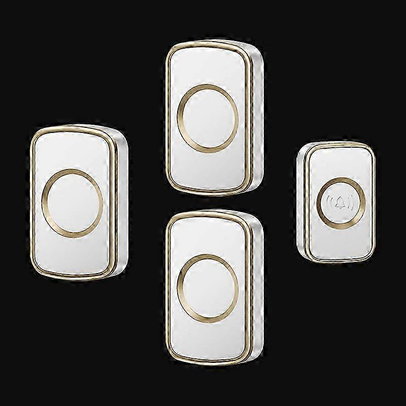 Wireless Doorbell Pager One-to-Three Battery-Powered