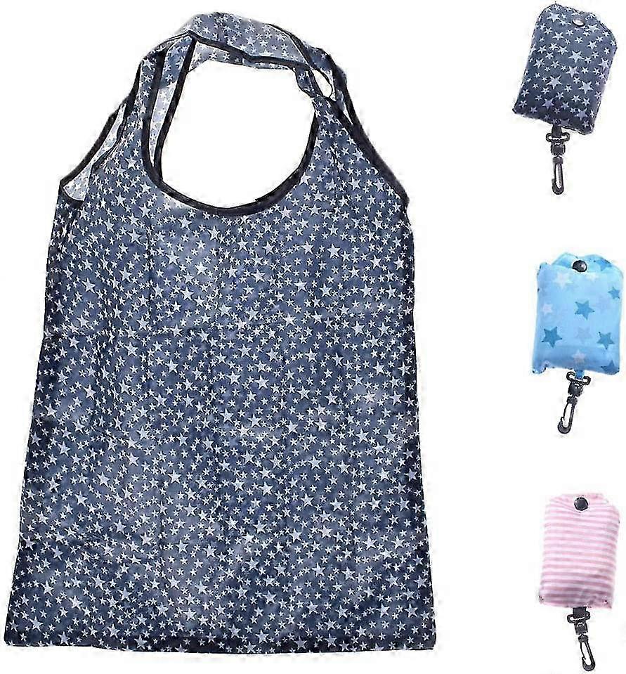 Foldable Reusable Shopping Tote, Durable, Portable, Assorted Colors