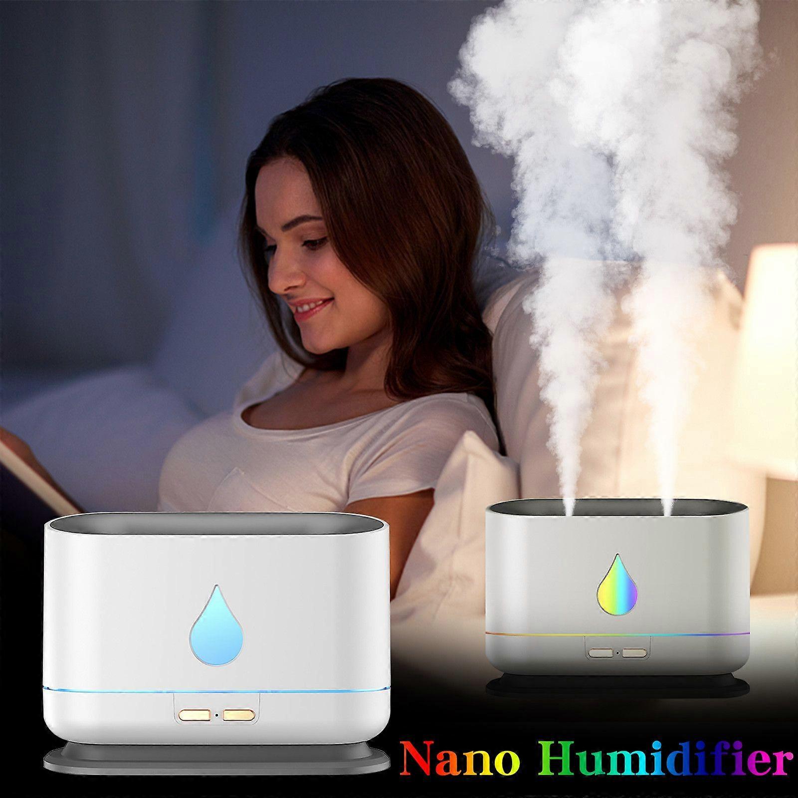 Large-capacity Double-nozzle Colorful Humidifier Home Bedroom Office Desktop Humidifier