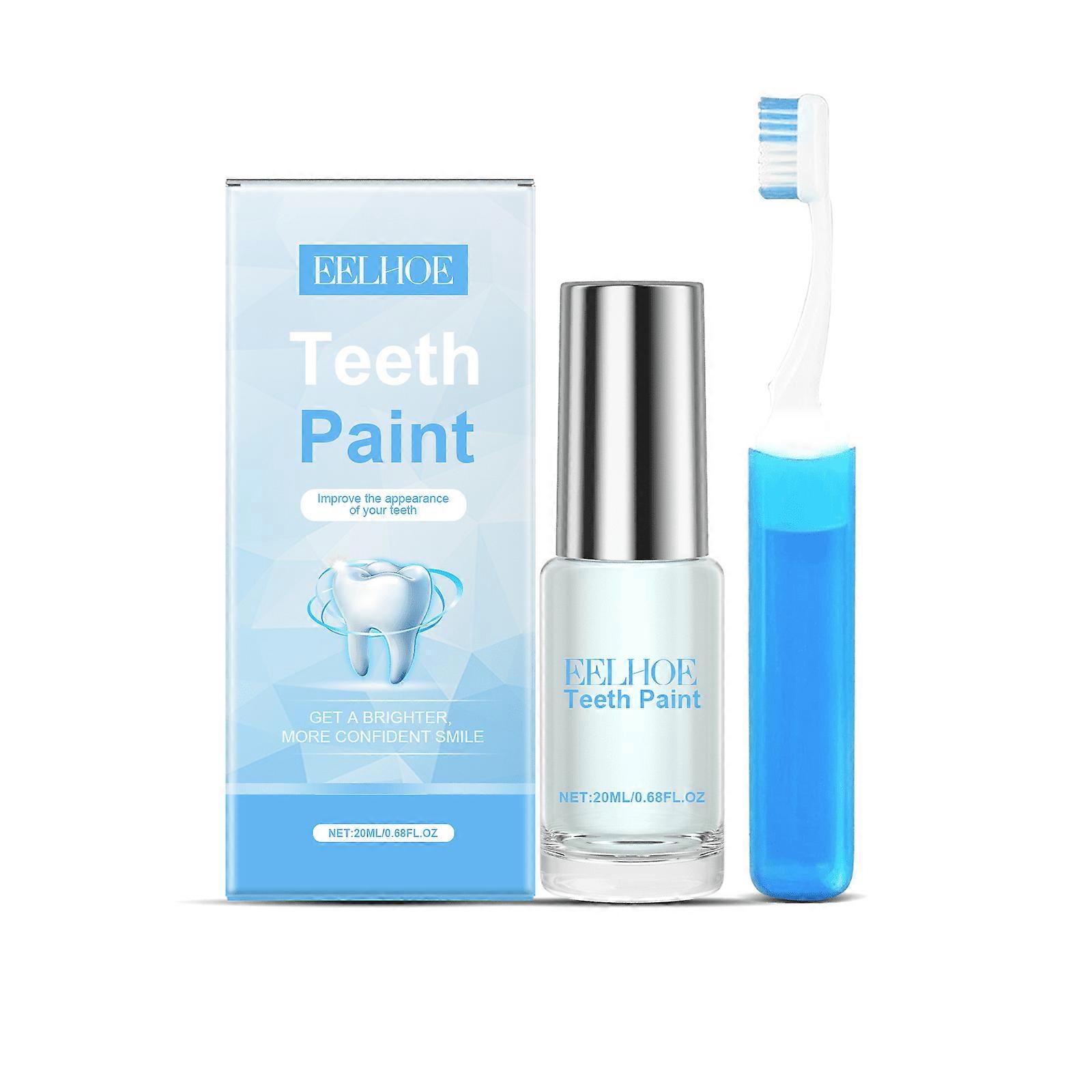 Teeth Paint, Tooth Paint, Instant Teeth Whitening Paint, with 1pcs Toothbrush, Gets You Instantly Whiter Teeth & Boost Confidence