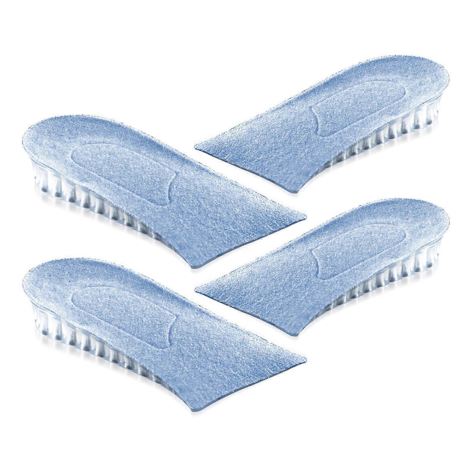 Height Increase Insoles 2cm Shock Absorbing Silicone 2 Pairs
