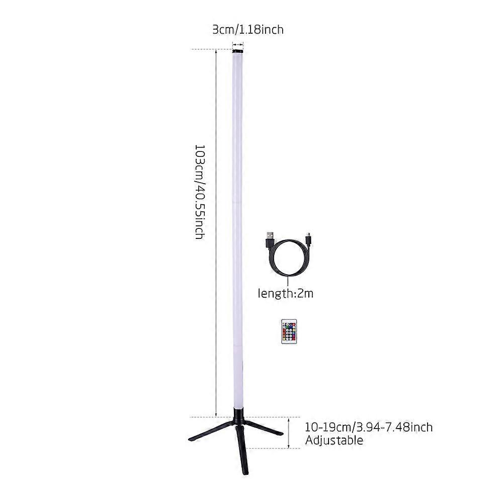 Remote-Controlled Color Changing LED Corner Lamp for Home Decor