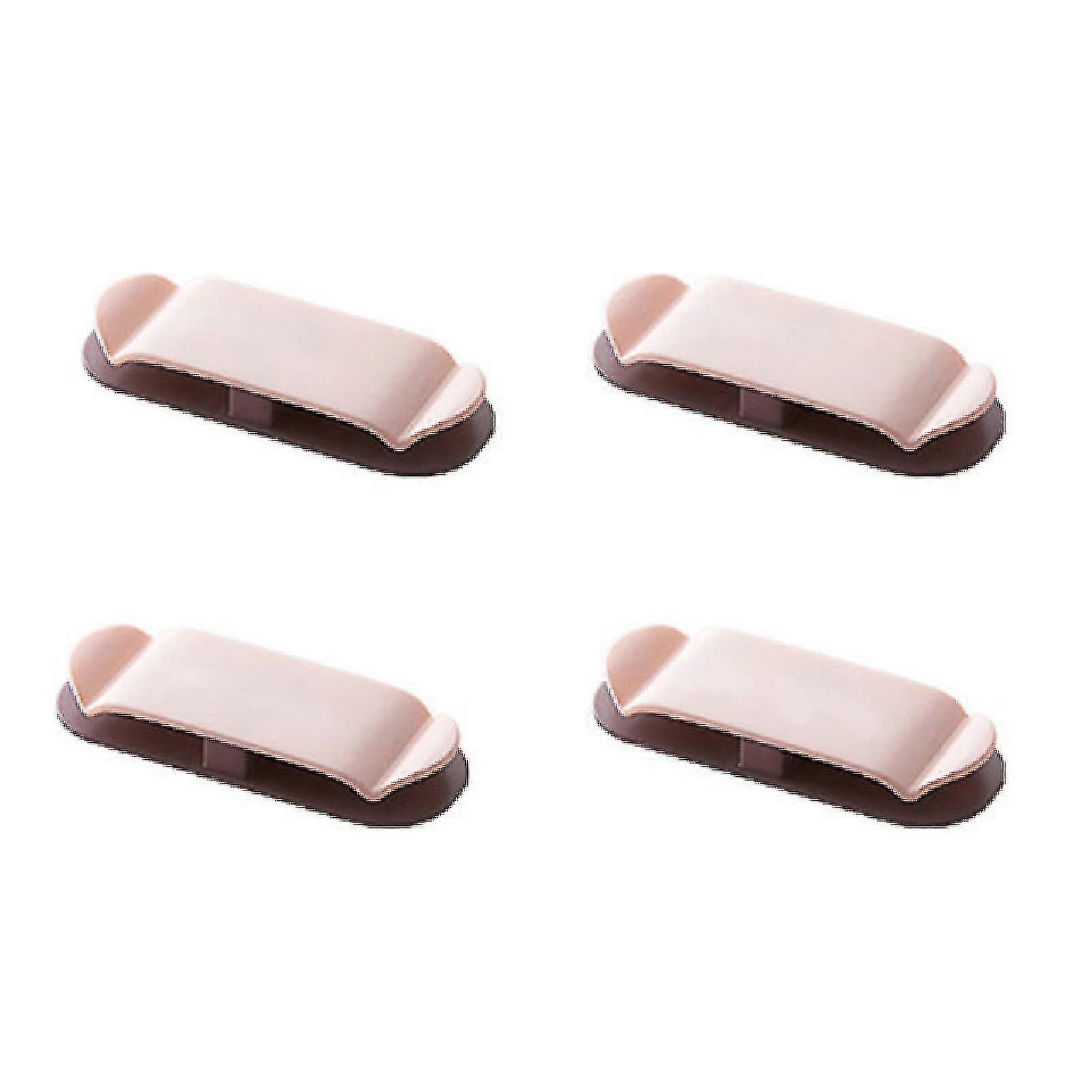 Punch Free Wall Mount Power Plug Storage Rack Holder Cord Organizer4pcspink