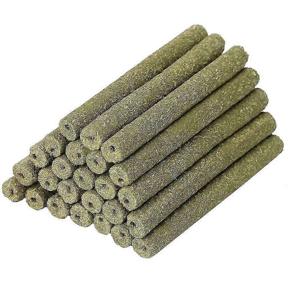 40 PCS Natural Mixed Grass Stick Chew Toys for Guinea Pig Rabbit Gerbil Parrot Bunny and Other Smal
