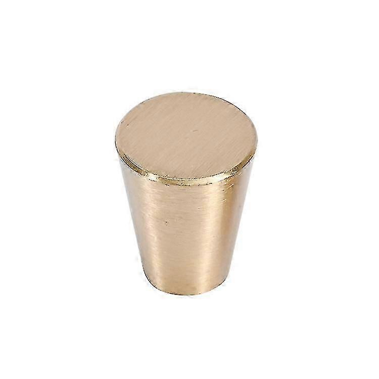 Circular Truncated Cone Shape Knobs Handle Wardrobe Cabinet Drawer Desks Door Pulls Furniture Solid Brass Hardware Knobs Handles With Screws Copper Go
