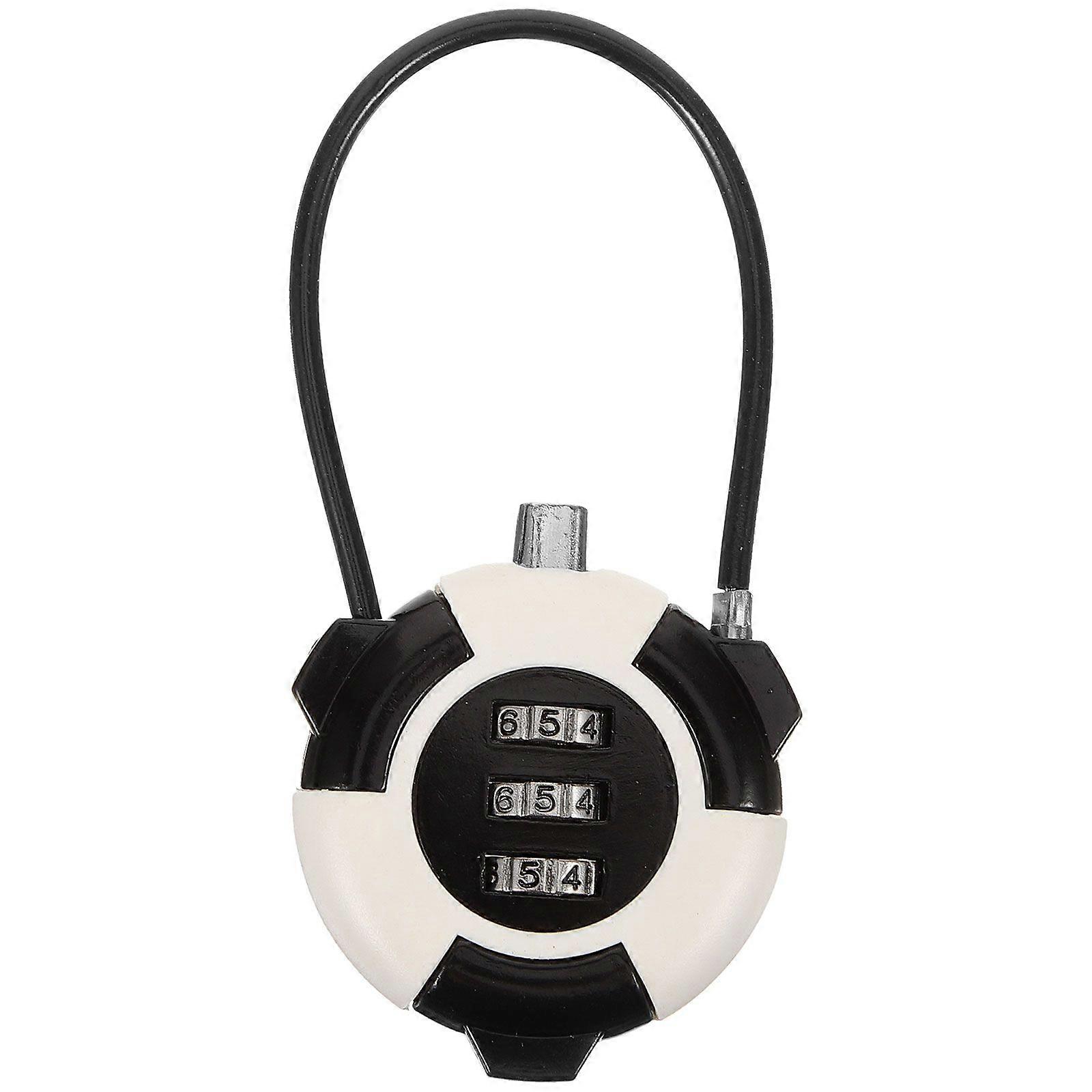 Wire Lock Cable Cabinet Lock 3-digit Combination Padlock Drawer Security Lock