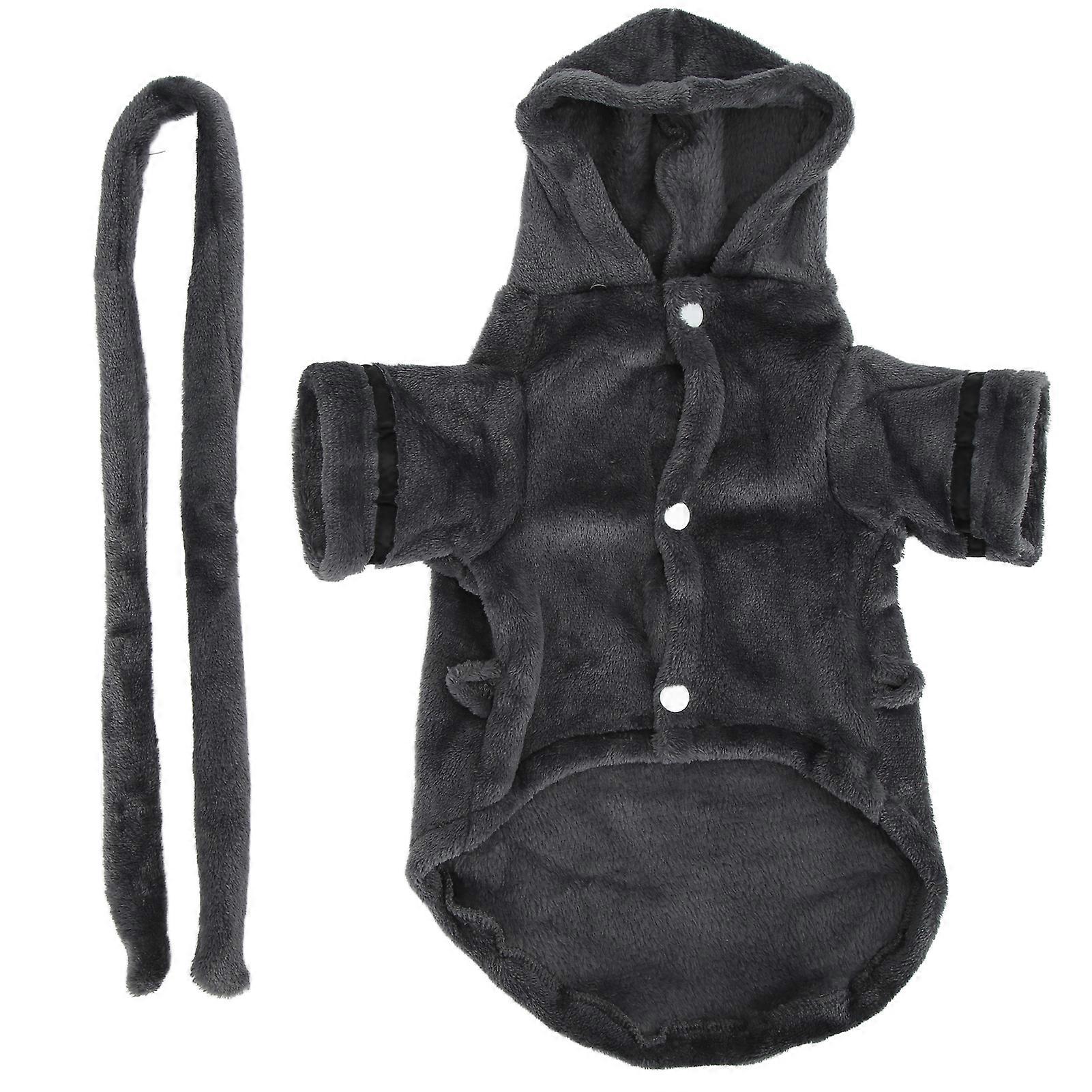 Pet Bathrobe Plush Soft Absorbent Dog Nightwear with Hood and Waist Belt for Small Puppies and Cats in Various Colors