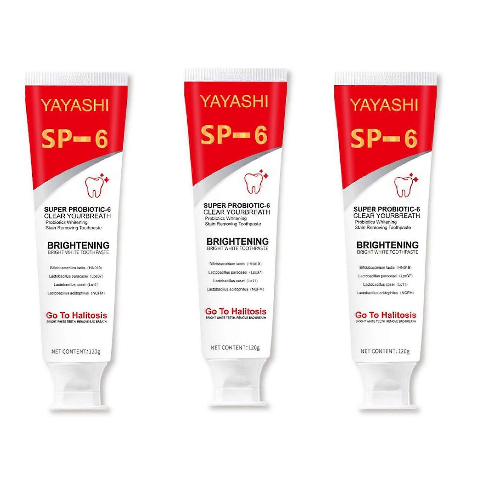 1/2/3pcs Natural Whitening Toothpaste with Probiotics Removing Bad Odor Toothpaste for Women Men