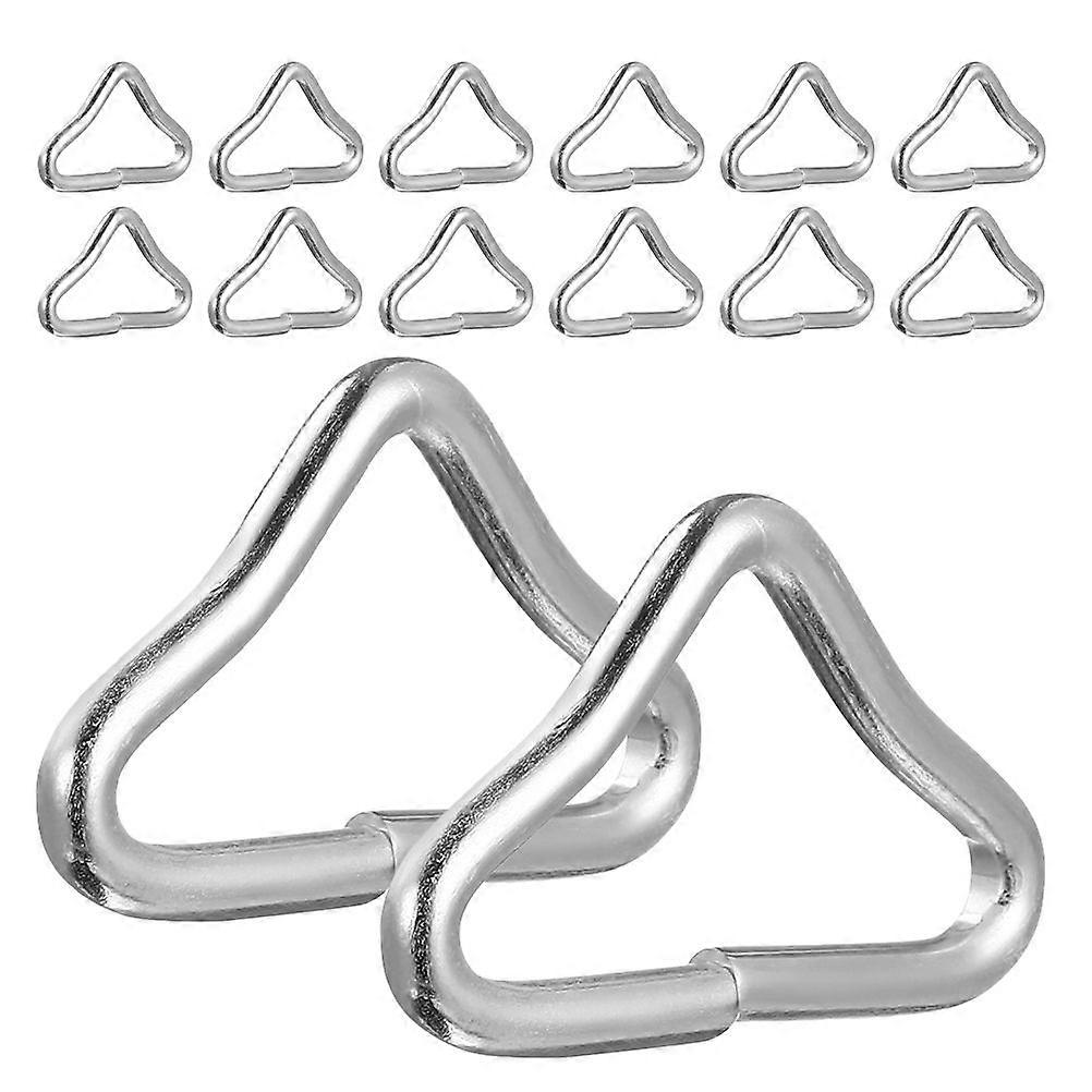 25pcs Triangle Trampoline Parts Portable Triangle Buckles Professional Trampoline Rings