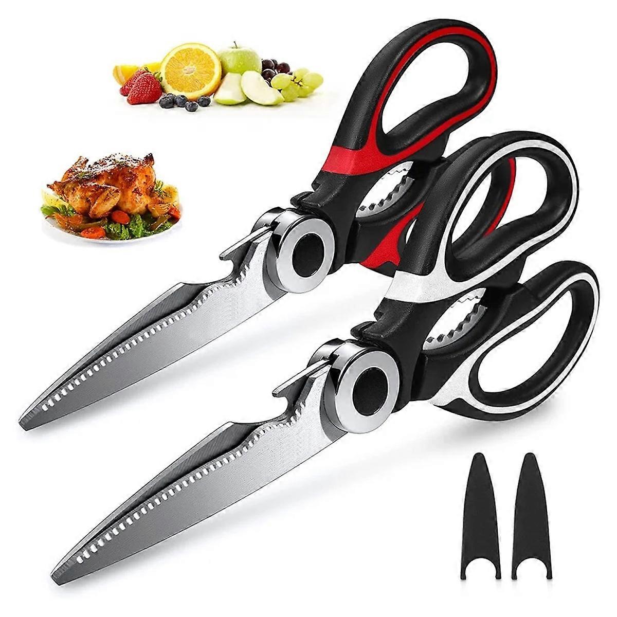 Clean Cut Performance, Multipurpose Kitchen Scissors with High Quality Blades & Comfort Grip Handle for Your Daily Cooking Needs, Lightweight