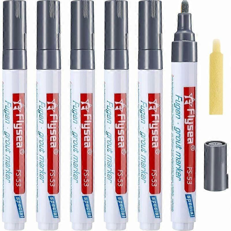 Water Based Ink Grout Pen For Quick Dry Color Restore, Tile Grout Line Marker With Anti-Moist Anti-Dirt Technology, Non-Toxic Solution For Kitchen