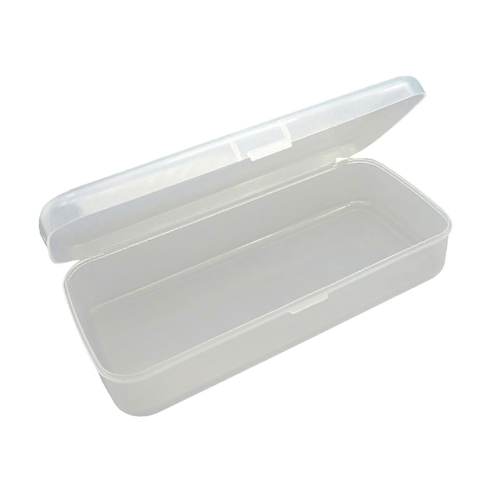 Nail Art Tool Storage Box Organizing Clear Case for Cuticle Pusher Beads