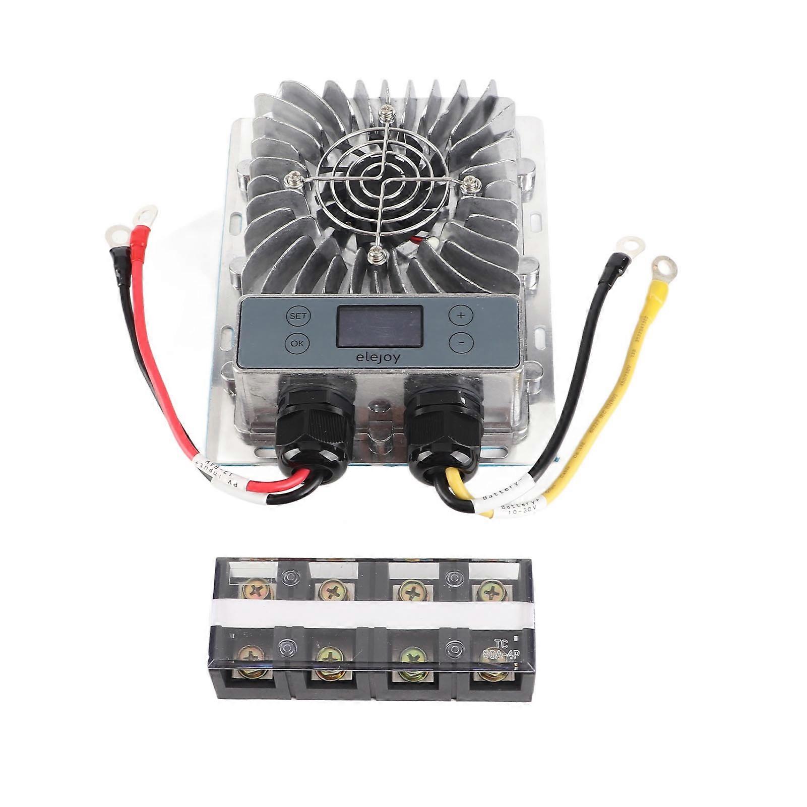 600W Buck MPPT Solar Charge Controller 10‑30V Adjustable Solar Panel Regulator with LCD Display