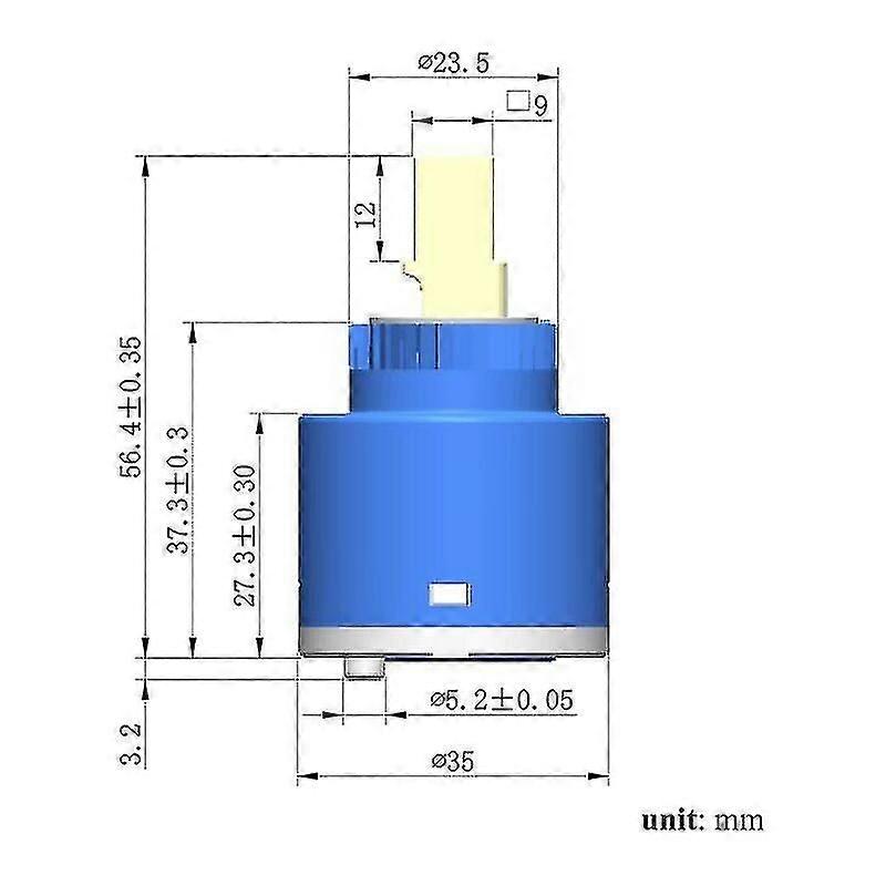 Sedal 35mm Ceramic Tap Cartridge For Single Handle Valve Replacement
