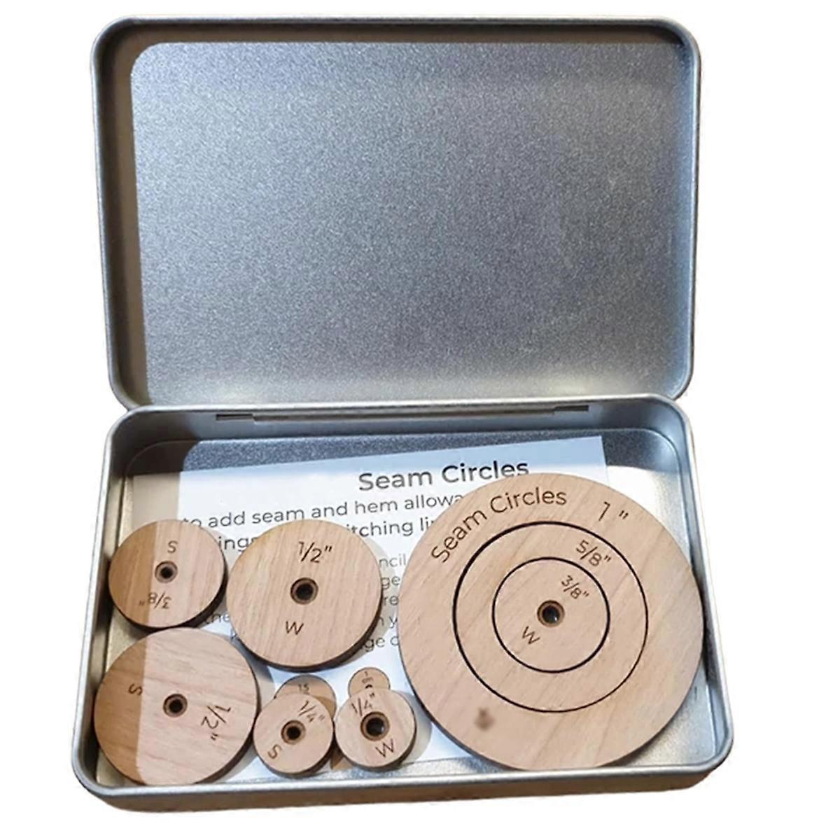 Jenerates Seam Circles, Wooden Circle Quilting Template inch style