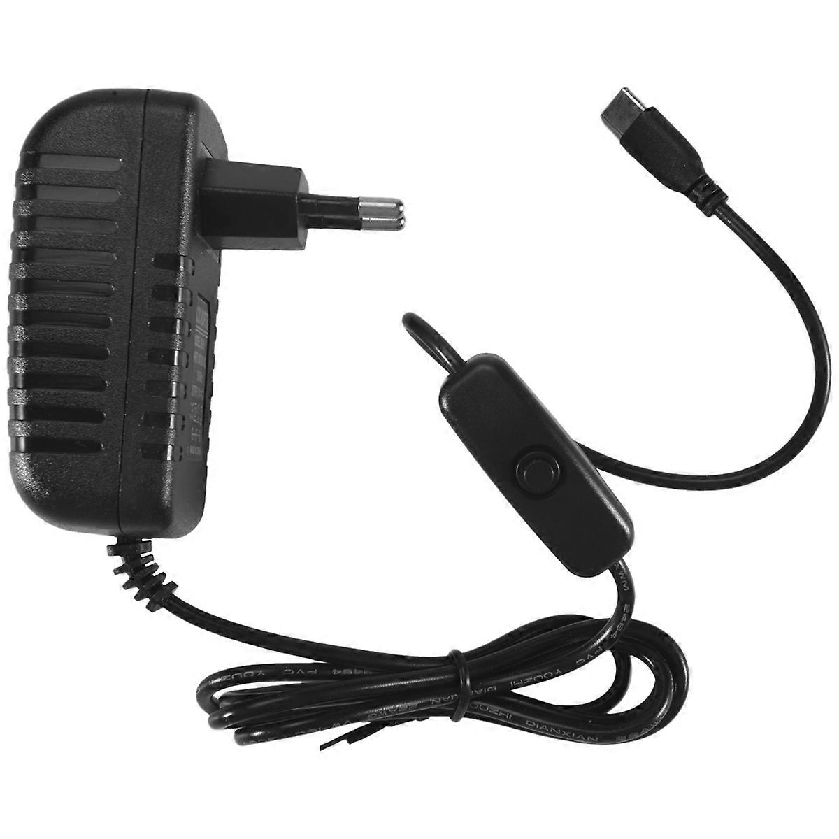 for 4B Power Supply 5V 3A Type-C Power Adapter EU Plug