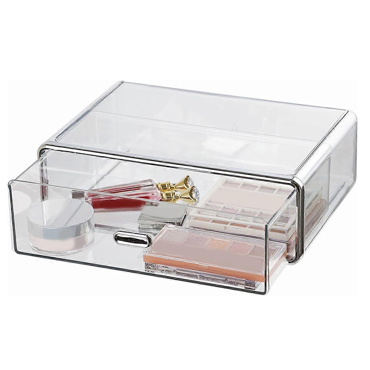 Clear Plastic Storage Drawer for Dresser Bathroom Tabletop Organizer