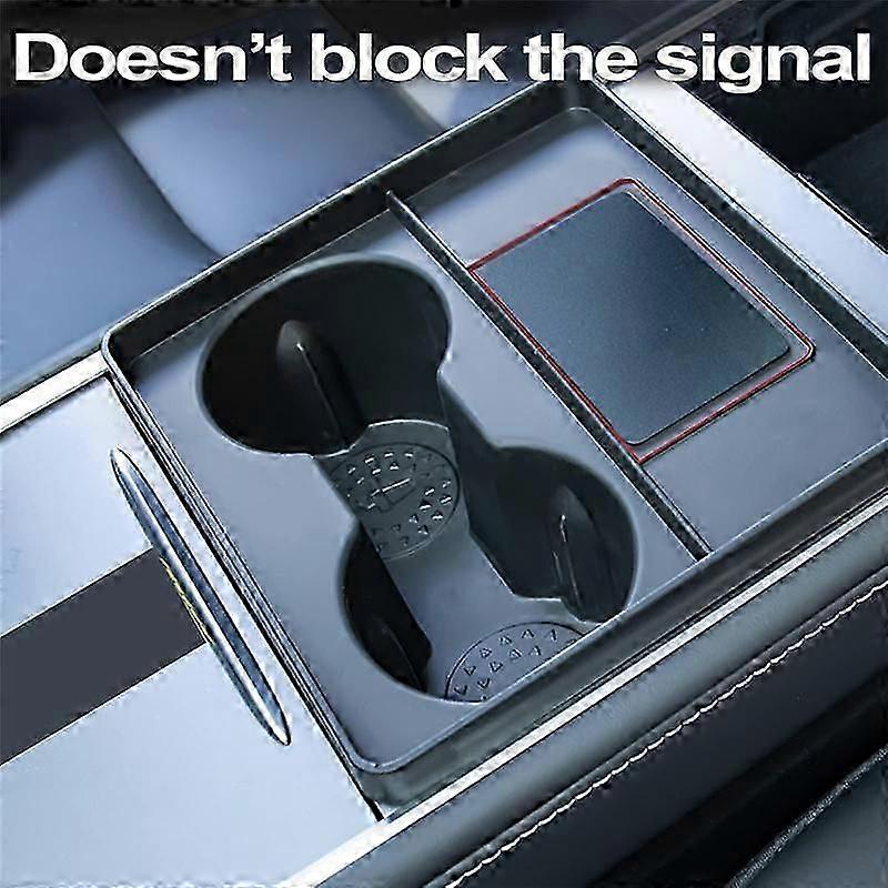 For Model Y 2021 2022 2023 Center Console Water Cup Holder Insert Slot Slip Limit Clip Accessories