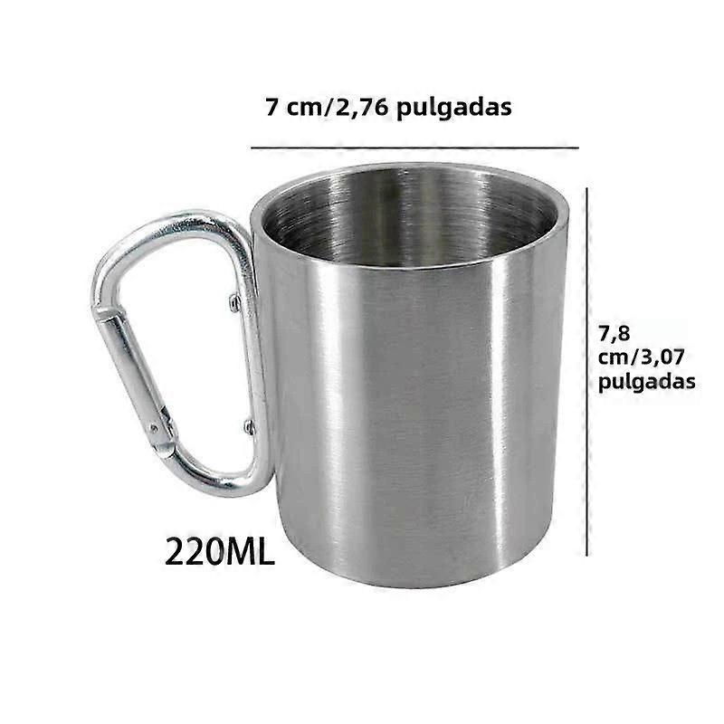 Portable 201 Stainless Steel Water Bottle for Camping and Travel, Outdoor Mountaineering Button, Unfoldable, Non-Disposable