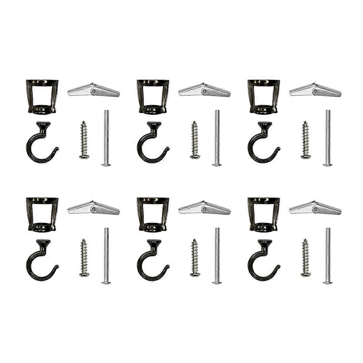 6 Pcs Ceiling Hooks for Hanging Plants, for Hanging Birdfeeders
