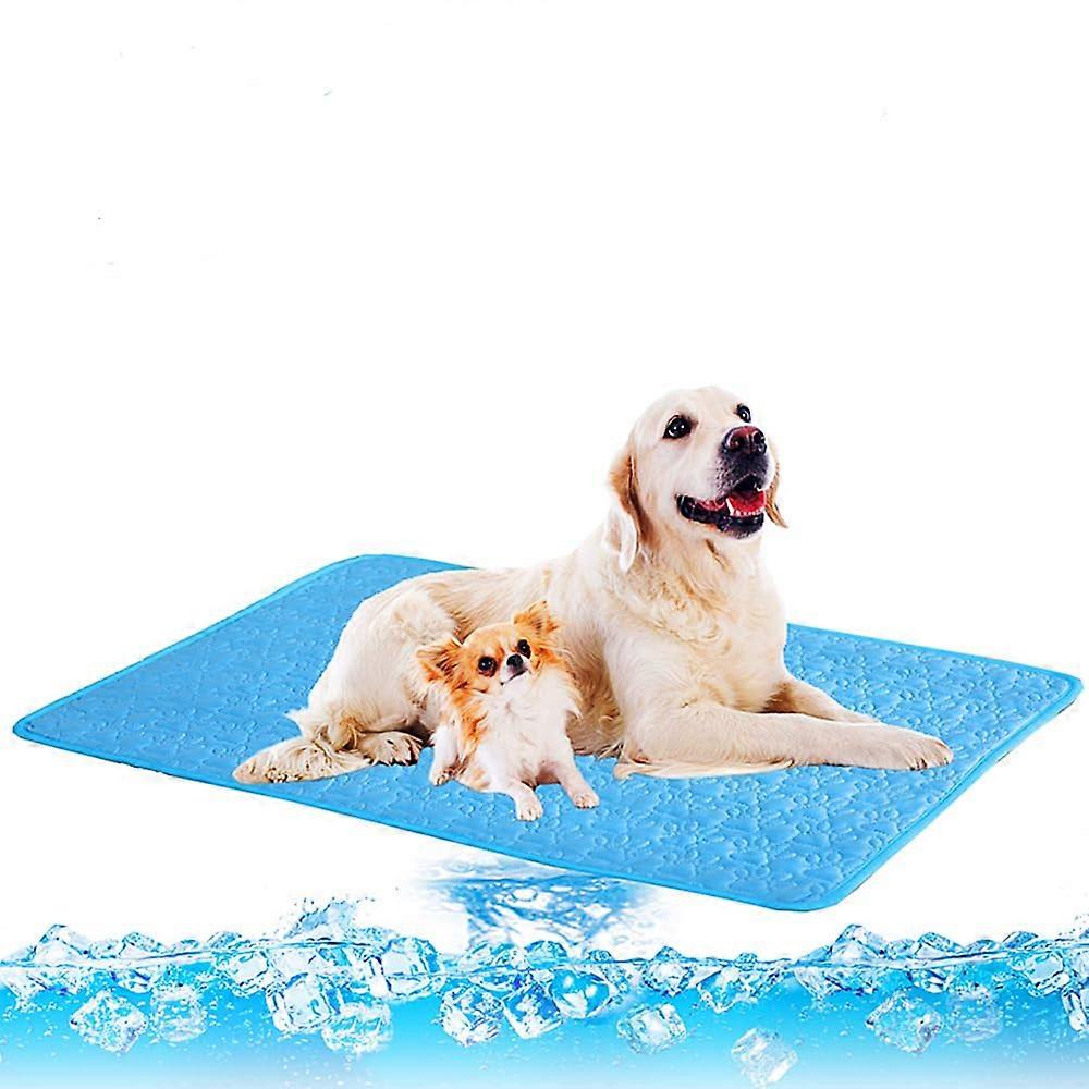 Soft Comfortable Dog Cooling Mat 19.68" x 15.74" for Summer, Pet Cooling Relief, Durable Fabric, Non-Slip Design